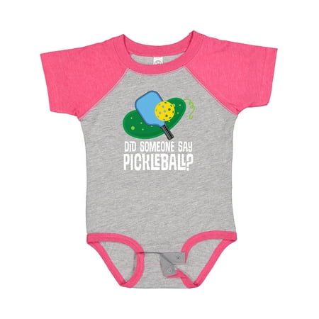 

Inktastic Did Someone Say Pickleball Gift Baby Boy or Baby Girl Bodysuit