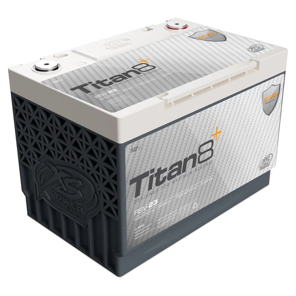 XS Power RSV-23 12V Titan8 Lithium LTO Car Battery, Group 34, 3000W to 5000W, 5000A Max, M6 Hardware