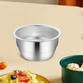 thumbnail image 1 of Cuenco de acero inoxidable para huevos al , cuenco para mezclar, cuenco de acero inoxidable 304 reutilizable multiusos para aperitivos, fideos de , 12CM perfecl Tazón de acero inoxidable, 1 of 8