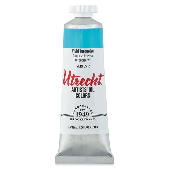 Utrecht Artists' Oil Paint - Vivid Turquoise Deep, 37 ml, Tube