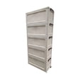 thumbnail image 4 of Toytexx Armoire de Rangement Pliable à 5 Niveaux avec Portes et Roues, 4 of 5