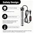 thumbnail image 5 of Asoricing Water Heater, 1500W Electric Water Heater, Stainless Steel Texture, Home and Office Travel Heater Suitable for Pools, Black, 5 of 8