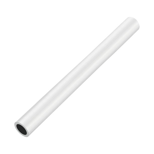 Tubo redondo de aluminio Uxcell 6063 1.5" (38mm) OD x 1.34" (34mm) ID 18" (457.2mm) Longitud Tubo recto de metal para industrial, manualidades de bricolaje, muebles, decoración, plata