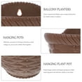 thumbnail image 3 of Soimiss Wall Hanging Flower Pots Imitation Wicker Design Coffee 1Pcs, 3 of 6