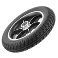 thumbnail image 2 of Roue Solide 10 Pouces en Caoutchouc pour Fauteuil Roulant Électrique avant 12mm 6001 Roulement, 2 of 5