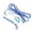 Blue & Purple, variant on BOKYAN Small Pet Squirrel Hamster Guinea Pig Outdoor Leash Walking Training Lead Harness Set in Pink & Rose Red with Bell Accessory for Daily Playtime (7.00 inches / 17.78 cm)