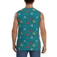 thumbnail image 4 of Fotbe Men's Funny Cat Blue Print Men's Sleeveless Muscle Tank Tops Casual T-Shirts for Gym Workout Beach-3X-Large, 4 of 8