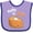 Lavender and Purple, variant on Inktastic Cute As 3.14 Pi Day Pumpkin Pie Pun Boys or Girls Baby Bib