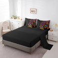 thumbnail image 3 of Colored Musical Notes 7 Piece Comforter Set Full Bed in a Bag,Modern Rock Bedding Sets Pop Music Themed Sheet Set with Comforter,Rainbow Abstract Note Bed Set, 3 of 6