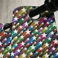 thumbnail image 4 of Ambesonne Colorful Grommet Curtain, Stars Disco, 50" x 54", Multicolor, 4 of 6