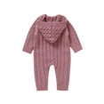 thumbnail image 3 of Sngxgn Baby Girl Cotton Bodysuit Long Sleeve Jumpsuit Outfits Clothes(Pink,74), 3 of 9