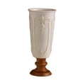 thumbnail image 4 of Florero de porcelana, elegante jarrón decorativo de escritorio para arreglos florales Tótem, 4 of 9