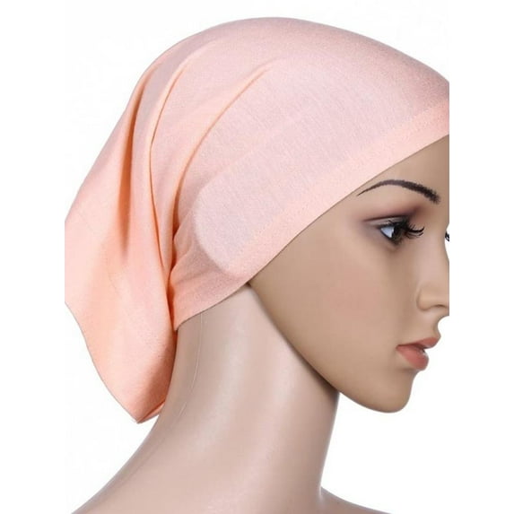 Women Soft Under Scarf Tube Bonnet Cap Bone Islamic Head Cover Hijab 20 Colors