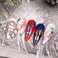 thumbnail image 4 of Pegatinas para uñas con diseño de copos de nieve navideños, 3D, 12 hojas, 12,2 x 7,5 cm, 4 of 5