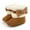 Brown, variant on Pisexur Baby Shoes Infant Solid Color Fleece Snow Boots Fuzzy Warm Winter Boots Fashion Newborn Bowknot First Walking Shoes on Clearance