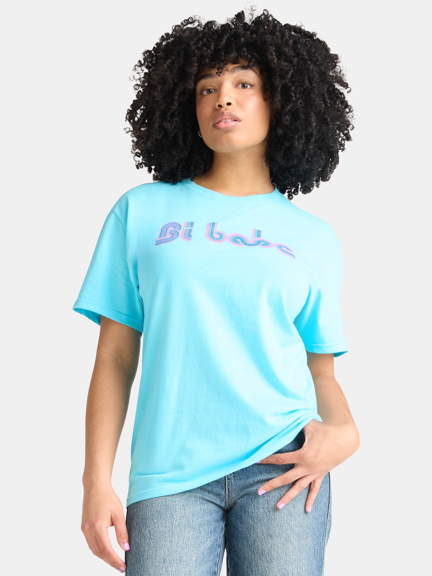 Pride The Phluid Project All Gender Bi Babe Graphic Tee Shirt, Men’s Sizes XS-3XL