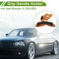 thumbnail image 3 of Mangos de agarre para barra de rodillo para Jeep Wrangler JL 2018-2024, soporte de mango de nylon naranja, 1 pieza, 3 of 6