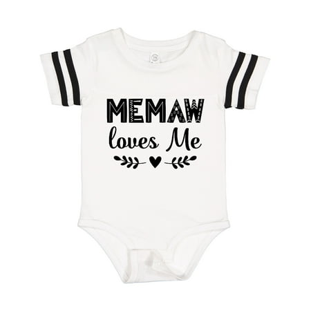 

Inktastic My Memaw Loves Me Outfit Gift Baby Boy or Baby Girl Bodysuit