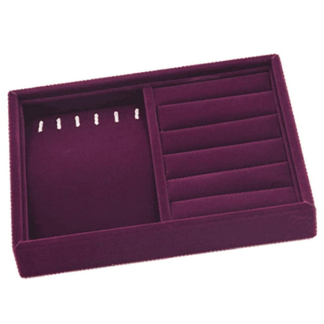 segolike Grid Insert Jewelry Tray Pendant s Storage Showcase Display Organizer Holder Necklace Tray