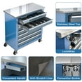 thumbnail image 4 of LARBANKE 7-Drawer Locking Tool Chest | 360� Wheels & Anti-Shock Base | Modular Workbench | Garage Workshop Storage, 4 of 6