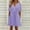 ZA-Purple, variant on Aboser Womens 2024 Summer Short Dress V Neck Short Sleeve Sundresses Hollow Out A Line Mini Dresses Ruffle Cute Casual Beach Party Dresses