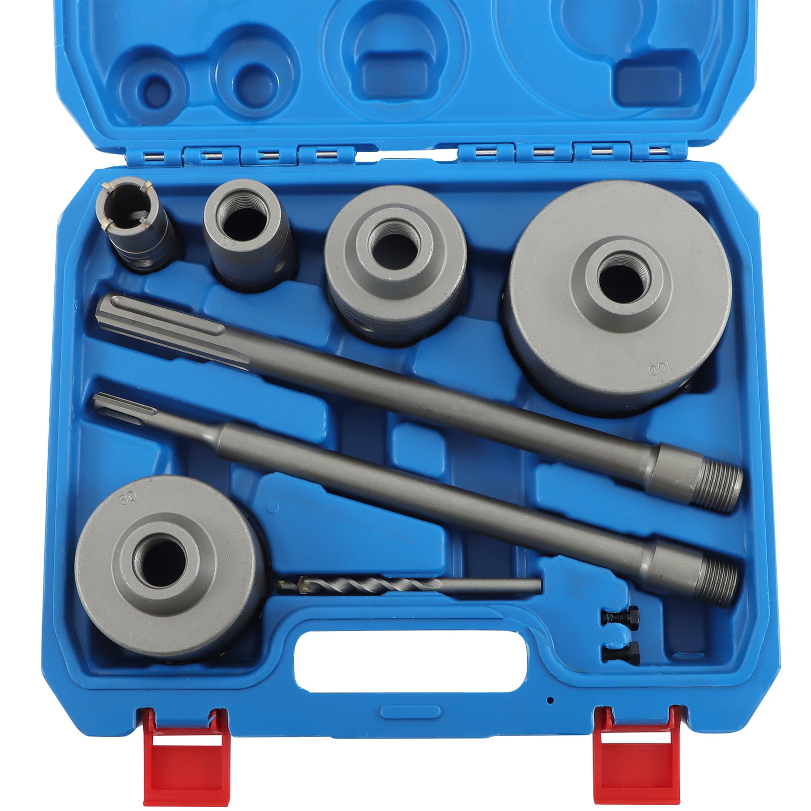 9-Piece Professional 30-100mm Diamond Drill Bits Set SDS Plus Max Bit Shank