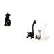 thumbnail image 5 of Estatua De Jirafa De Gato, Figura Decorativa De Cerámica De Resina, Adorno Coleccionable, Escultura De Animal, Centro De Mesa Creativo Moderno Para Entrada, Escritorio, Oficina, Estantería,, 5 of 8