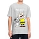 thumbnail image 1 of Camiseta de gran tamaño de Peanuts, Charlie Brown y Snoopy, camisetas de algodón, camiseta The World Will Adjust para camisetas de manga corta para hombres, 1 of 5