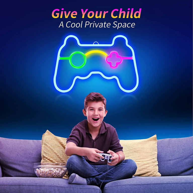 Video Game Neon Sign Light, Teen Boys Room Decor, Gaming Room ...