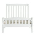 thumbnail image 6 of Tcbosik Wooden Bed Frame, Twin Size Platform Bed, No Box Spring Needed, White, 6 of 8