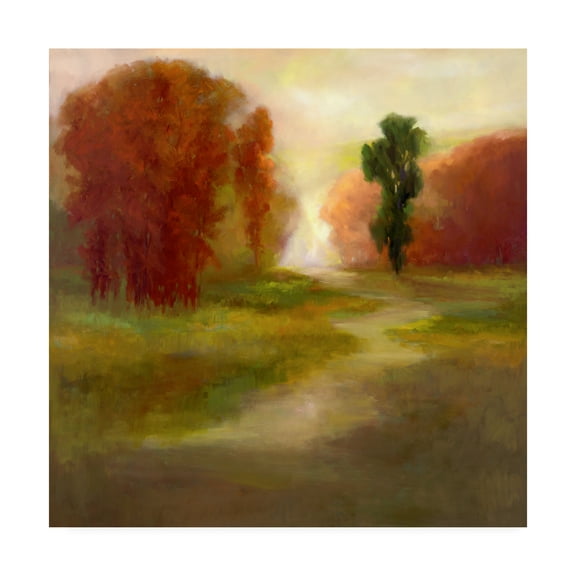 Trademark Fine Art 'Autumn Treescape' Canvas Art by Sheila Finch