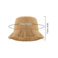 thumbnail image 2 of Luxtrada Bucket Hats for Women Wide Brim Summer Travel Packable Cotton Bucket Beach Sun Hat UPF 50+ (Khaki), 2 of 9