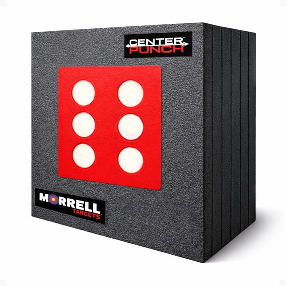 Morrell Targets Center Punch 24 Inch Foam Frame with High Roller Insert, Black/Red