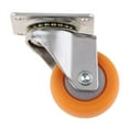 thumbnail image 2 of S SERENABLE Roues Pivotantes Pate Roulettes de Supermarché Chariot Roues Orange Nylon 32mm 17kg 1.25 Pouces, 2 of 8