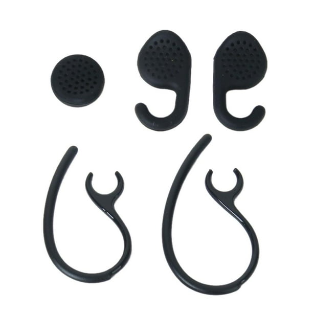 1 Paquete de Silicona Oreja Negra Ear Bud Earloops Pieza de Oreja Abrazaderas de Montaje para Auriculares