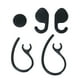 thumbnail image 1 of 1 Paquete de Silicona Oreja Negra Ear Bud Earloops Pieza de Oreja Abrazaderas de Montaje para Auriculares, 1 of 8