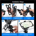 thumbnail image 2 of Sidaley Soporte para teléfono Soporte para bicicleta ABS Mano de obra Manillar de tamaño compacto Instalación práctica Soporte para Teléfono y Comunicación, 2 of 6