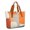 Orange and Grey-1, variant on Tote Bag for Women - Colorful and Grey Abstract Art Artwork Shoulder Bag - Large Utility Work Duffle Bag with Zipper Handbag for Travel, Work, Sprots