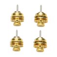 thumbnail image 1 of 4Pzs Cerradura de Correa de Guitarra Antideslizante Hebilla de Cinturones de Guitarra Hilo de Boton para Acustica Electrica Bajo Piezas de Correa de Guitarra Accesorios-Oro, 1 of 5