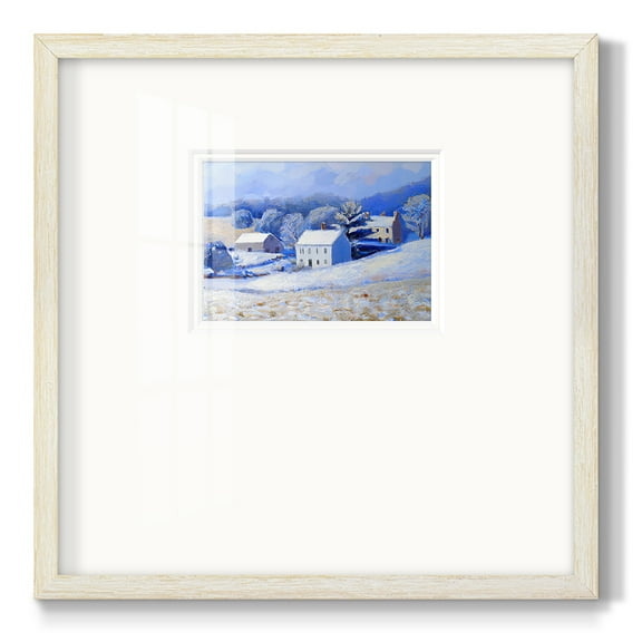 Snow Barn vIPremium Framed Print