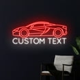 thumbnail image 3 of Handmadetneonsign Custom Text Car Neon Sign, Luxury Car Led Sign, Sport Car Led Lights, 3 of 5