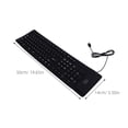 thumbnail image 2 of BESTYASH Washable Keyboard Wired Black Minimalist Keyboard 1Set For Harsh Conditions, 2 of 7