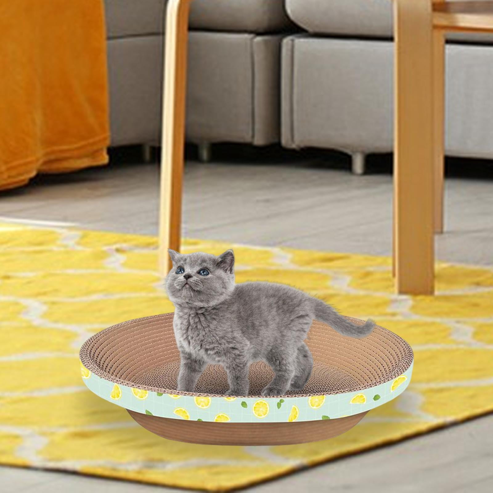 Bvdfgk Cat Corrugated Scratch Pad Cat Scratcher Cardboard Scratching Board Couch Kitten 38cmx8.5cm