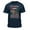 Blue, variant on Teelocity Bob Ross Happy Christmas Sweater Print White Short Sleeve Graphic Tee