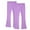 Purple a1, variant on UQJfacai 2 Pack Girls Flare Leggings Kids Bell Bottom Yoga Pants Stretchy Soft Cotton Pants Fall Winter Casual Elastic Waist Tights Pants 3-14 Years