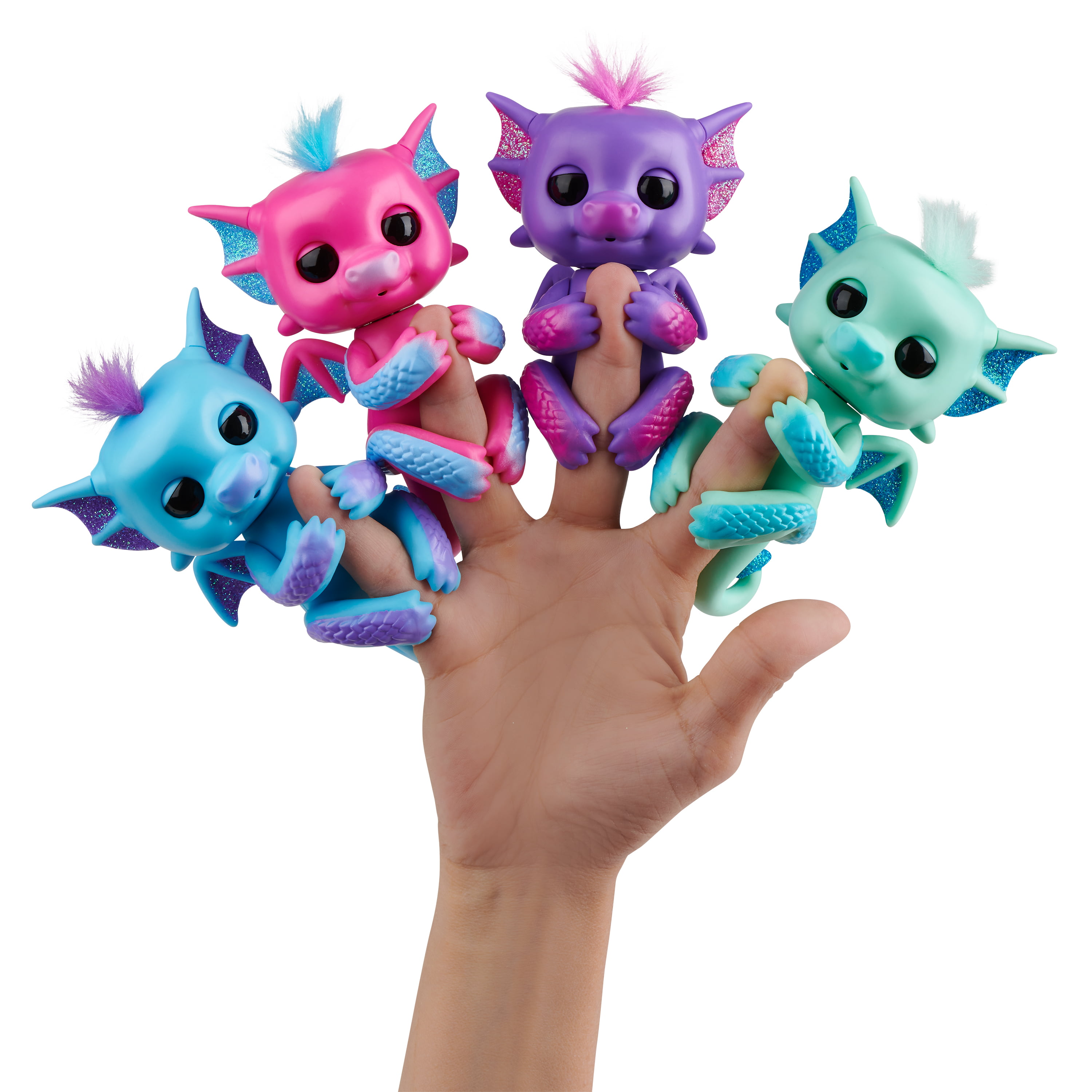 Pink Age 5 A11 for sale online WowWee Fingerlings Kaylin Interactive Baby Dragon Purple 