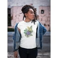 thumbnail image 2 of Cute Spring Flowers, Tropical T-Shirt Women -Image by Shutterstock, Female Large, 2 of 4