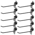 thumbnail image 4 of HEALEEP 10pcs Hooks For Peg Board Black Iron For Retail Display Sleek Design, 4 of 8