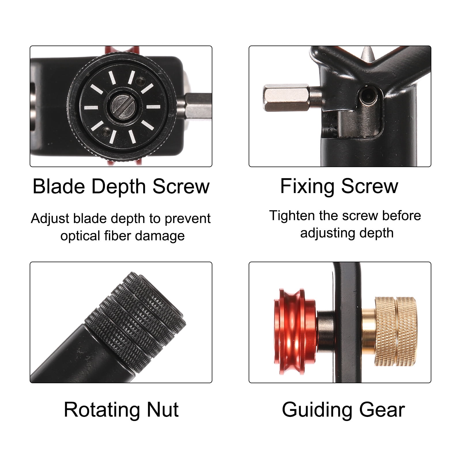 Wire Stripper Coax Cable Jacket Slitting Tool for Technician Armored 4-10MM Fiber Optic Cable Stripper Round Cable