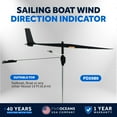 thumbnail image 2 of Five Oceans 14-1/2-Inch Sailing Boat Wind Direction Indicator, Wind Vane with Sensitive Ball Bearing - FO2080, 2 of 9